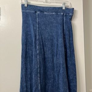 Hardtail denim maxi skirt